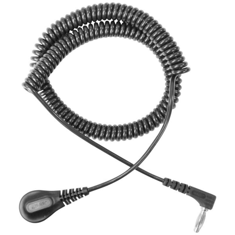 Jewel® MagSnap Single Conductor Coil Cord with Right Angle Plug, 6' Long